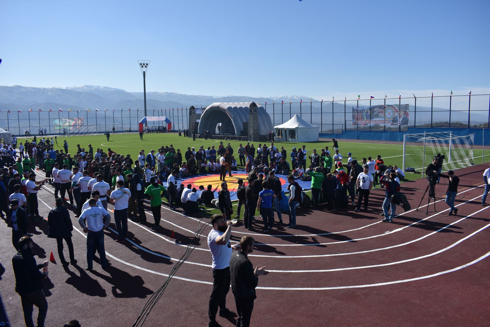 Во время спортивных состязаний