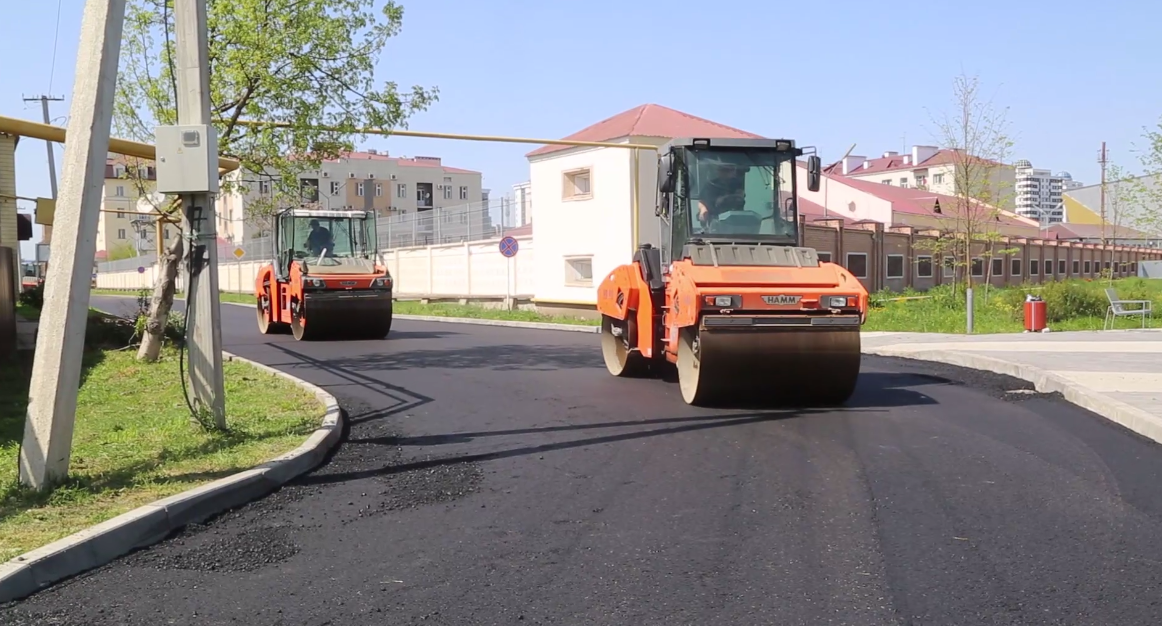 В Чайкино отремонтировали дорогу. Улица Чадиева 36, Чеченская Республика. Грозный 2024.