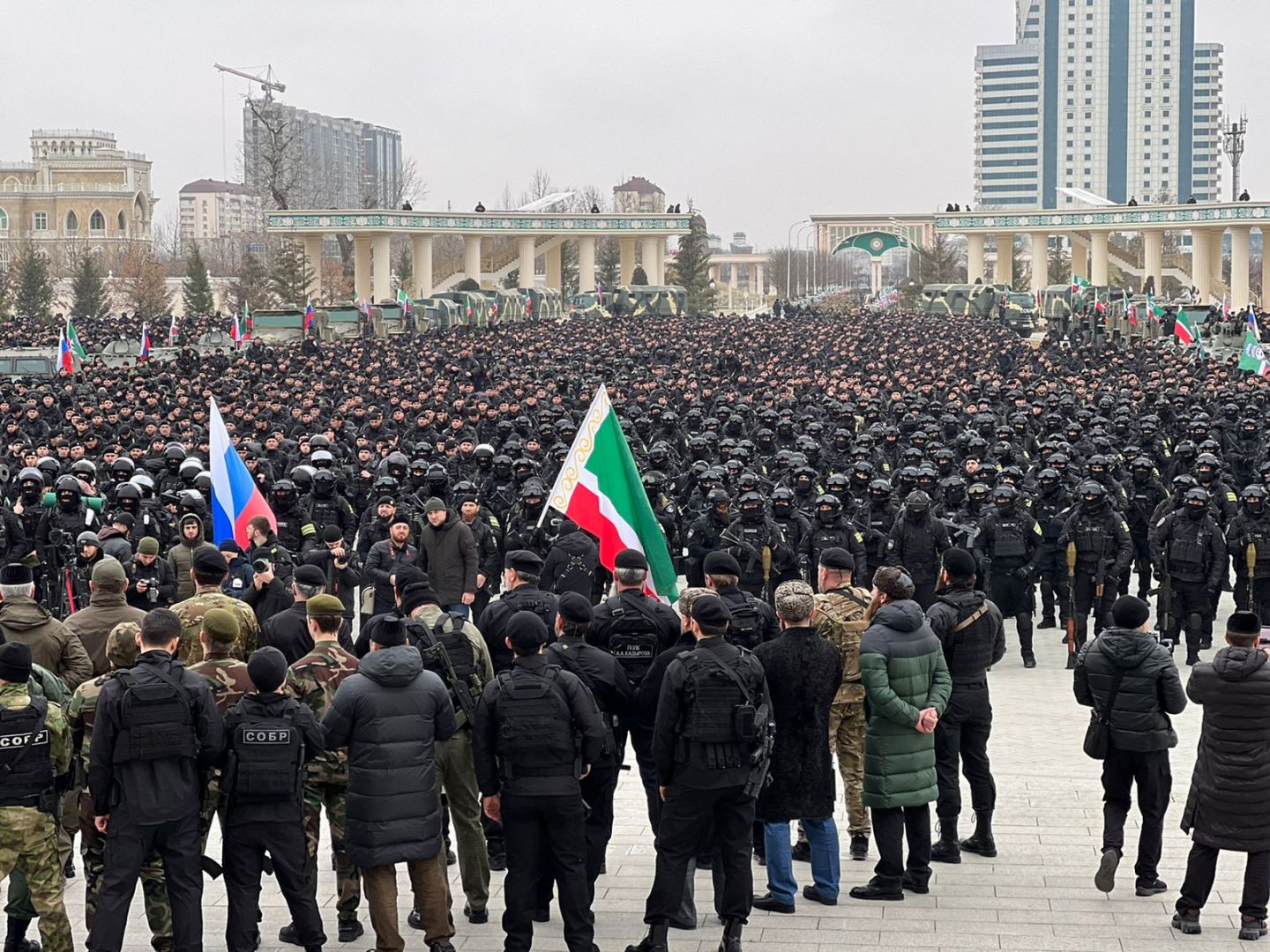 наш полк дошел до грозного окраин